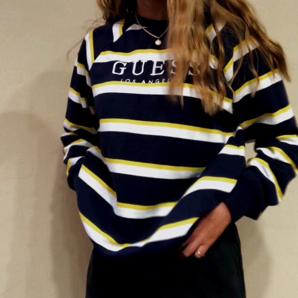 Guess LA Patterned Crewneck